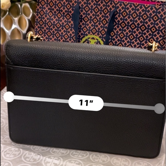 Authentic Tory Burch black bag Adjustable Shoulder Bag like new only removed tag - Picture 12 of 16